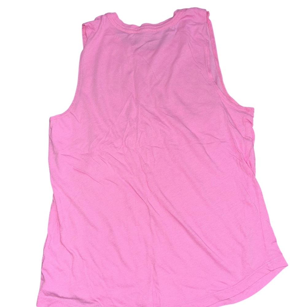 Spiritual Gangster Peloton Vibrant Pink Good Vibes Only Muscle Tee Size Small - Picture 3 of 7